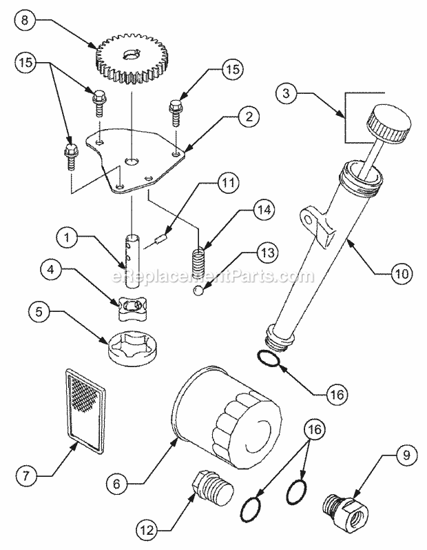 Lubrication Diagram and Parts List for 1527 13A-241G100 Cub Cadet Lawn Tractor
